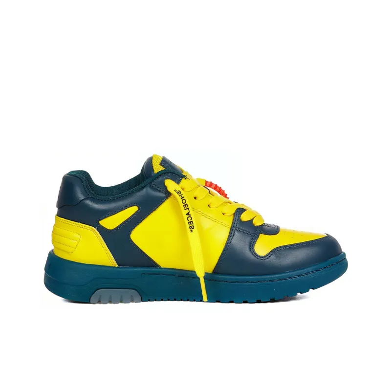 OFF WHITE Out Of Office Low Sneakers Blue/Yellow Women's-1