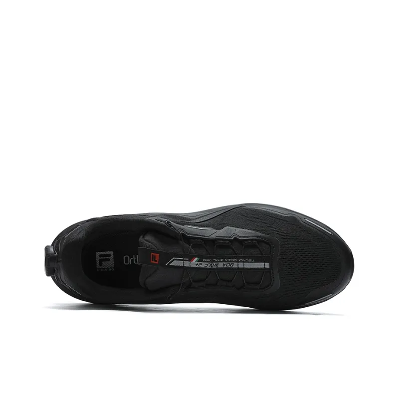 FILA BOA WOLF Slip Resistant Low Top Running Shoes Men's Black-2