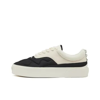 EQLZ EQUALIZER Fault 22 Anti Slip Wear Resistant Low Top Skateboard Shoes Unisex Black White
