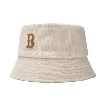 MLB Cotton, Polyester, Corduroy Bucket Hats Unisex Beige