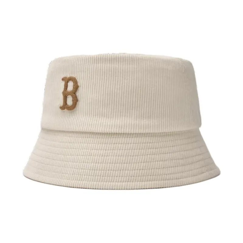 MLB Cotton, Polyester, Corduroy Bucket Hats Unisex Beige-0