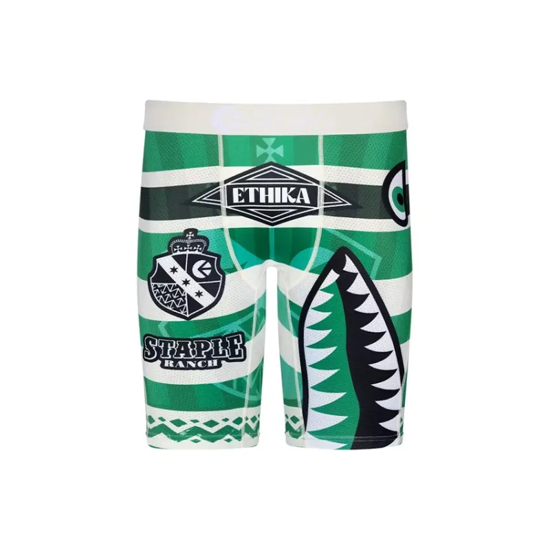 ETHIKA Underpants Men's Green Shark-0