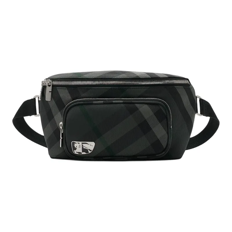 Burberry Nylon Shoulder Bag Crossbody Bag Fanny Pack Men's Charcoal Gray-0