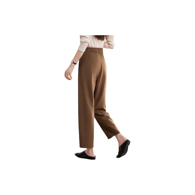 She Enjoys Casual Pants Women's Dark Khaki-1
