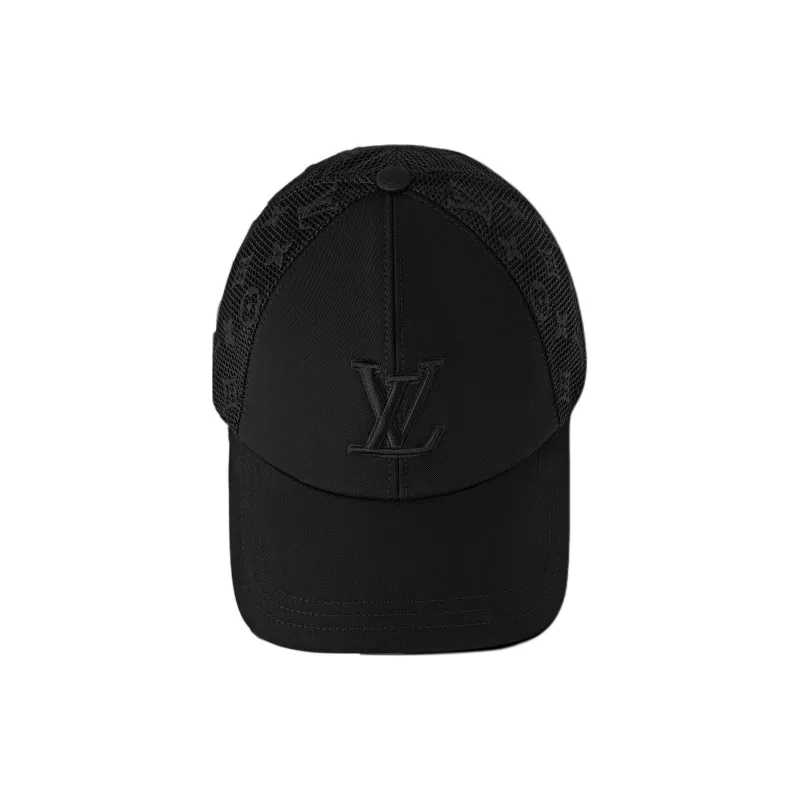 LOUIS VUITTON 100% Cotton Baseball Caps Unisex Black-2