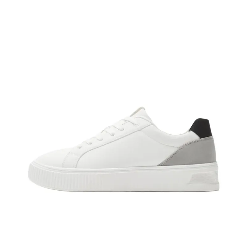 ZARA Low Top Skateboard Shoes Men's White-0