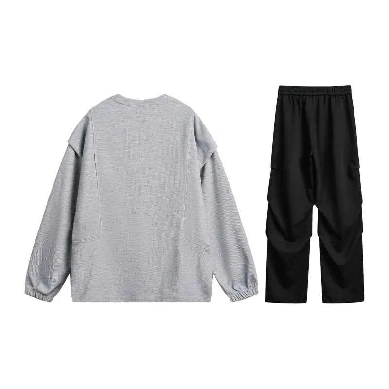 MEIPIN TANG Sweatshirt Set Unisex-17