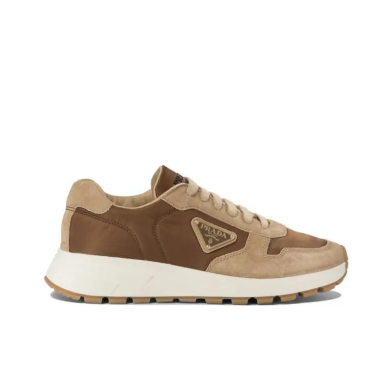 PRADA Low Top Casual Shoes Men's Brown-1