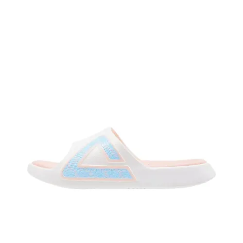 PEAK Tai Ji1.0 Slide Slippers Women's Canvas White/Pink