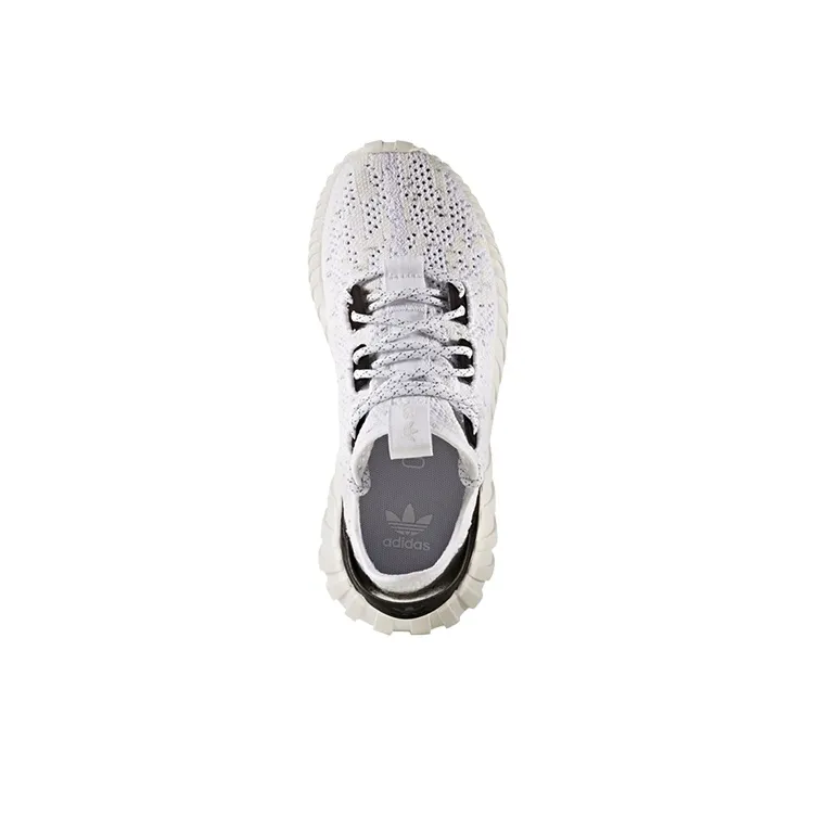 Adidas Originals Tubular Doom Sock Primeknit J Low Top Kids Lifestyle Shoes Gray White Teenagers-3