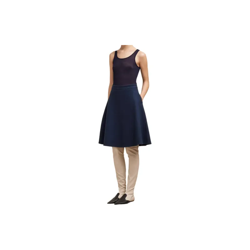 AMIPARIS Viring wool Blend A line Skirt-2