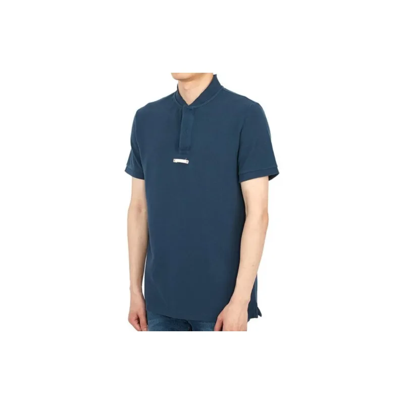 Maison Margiela Polo Shirts Men Blue-3