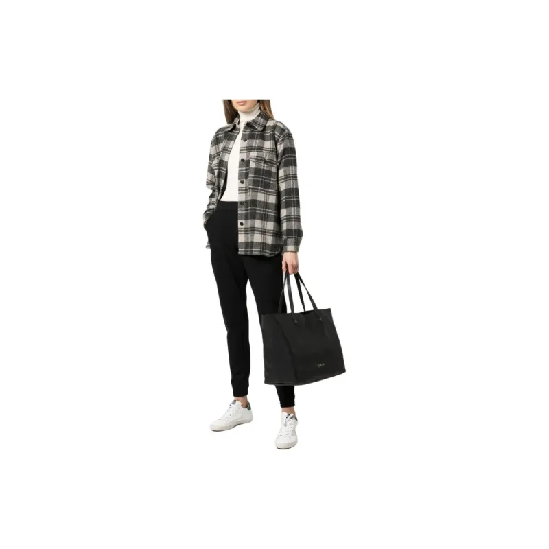 Golden Goose Leather Tote Bag Shopping Bag Handbag Regular Women's Black-4
