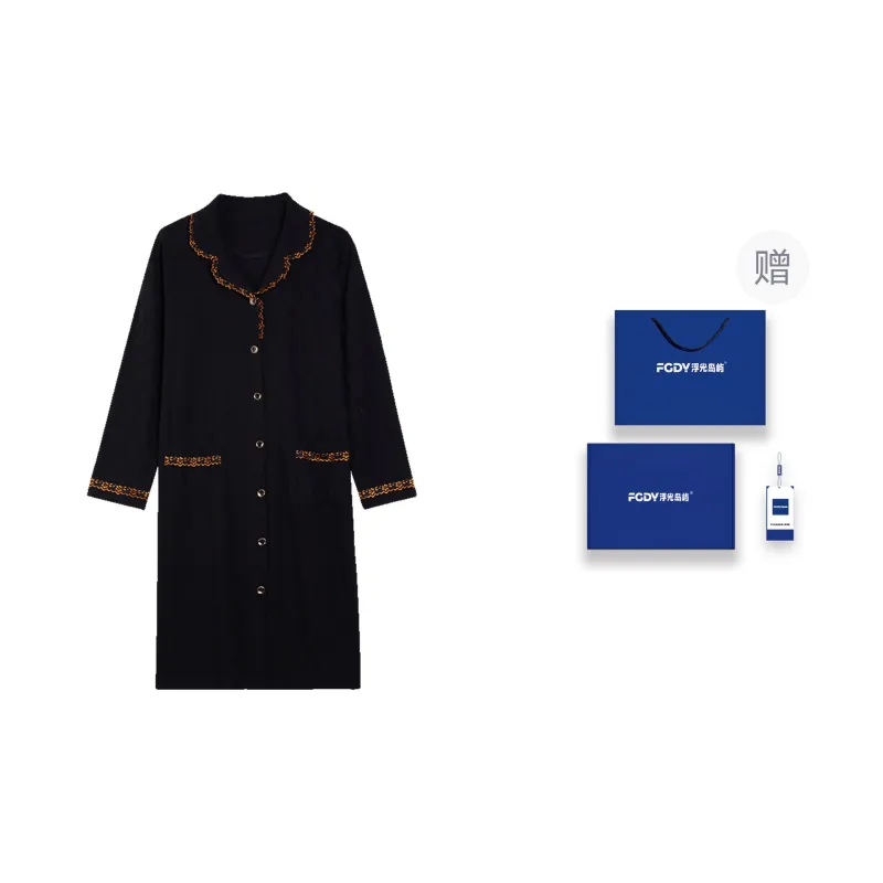 Floating Light Islands Nightgown Women's Box Black-0
