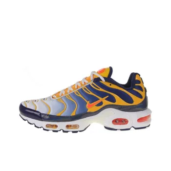 Nike Air Max Plus Anti Slip Wear Resistant Low Top Running Shoes Men's Blue Yellow