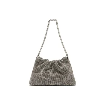 Staccato Fabric Shoulder Bag, Handbag, Shoulder Bag Medium Size Women's Starlight White/Night Sky