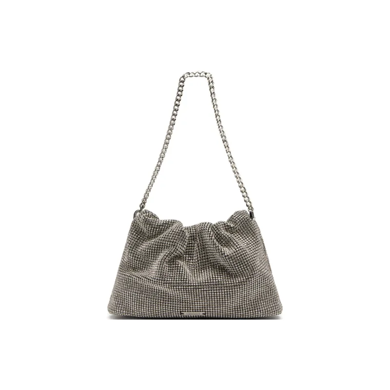 Staccato Fabric Shoulder Bag, Handbag, Shoulder Bag Medium Size Women's Starlight White/Night Sky-0