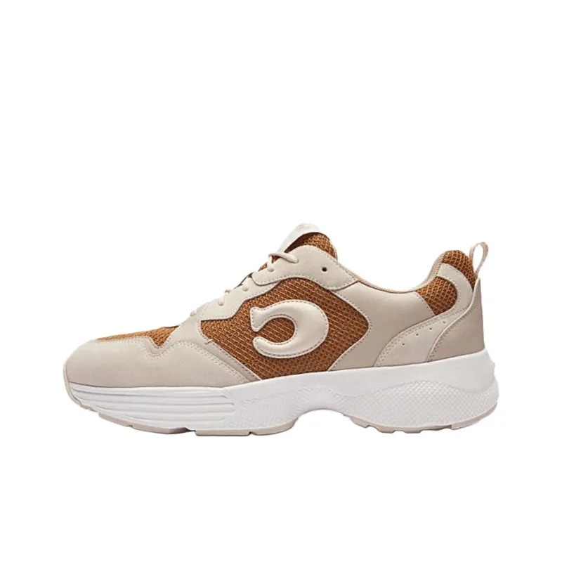 COACH Low Top Casual Shoes Men's Yellow-0
