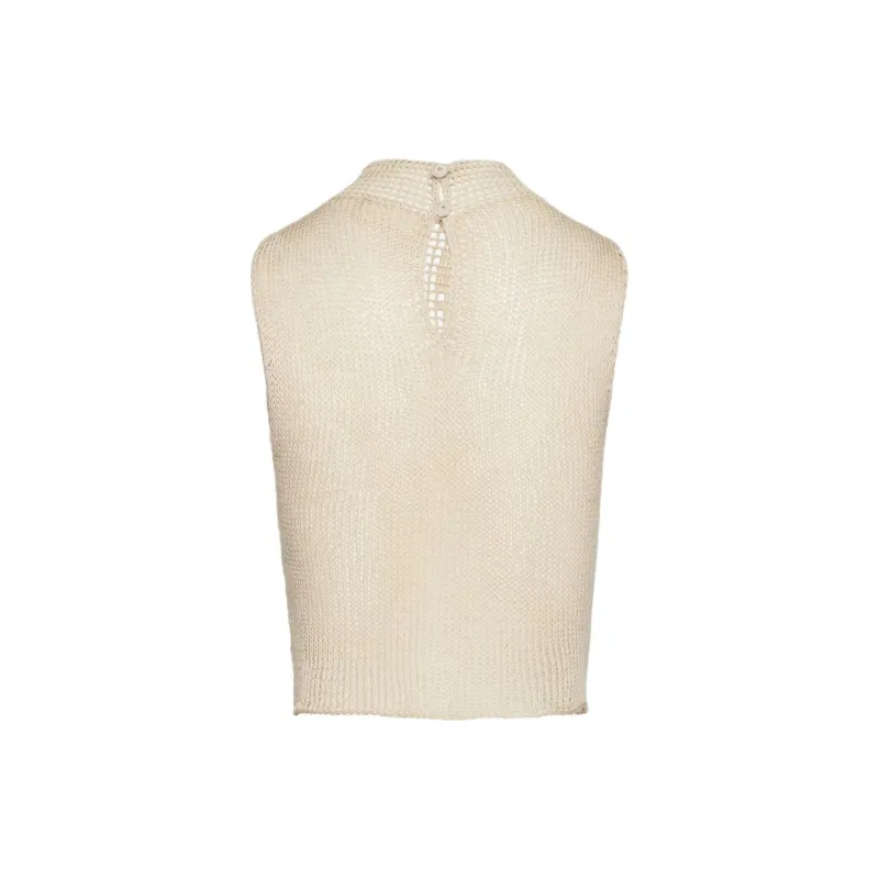 Magda Butrym Lace Crochet Tank Top-1