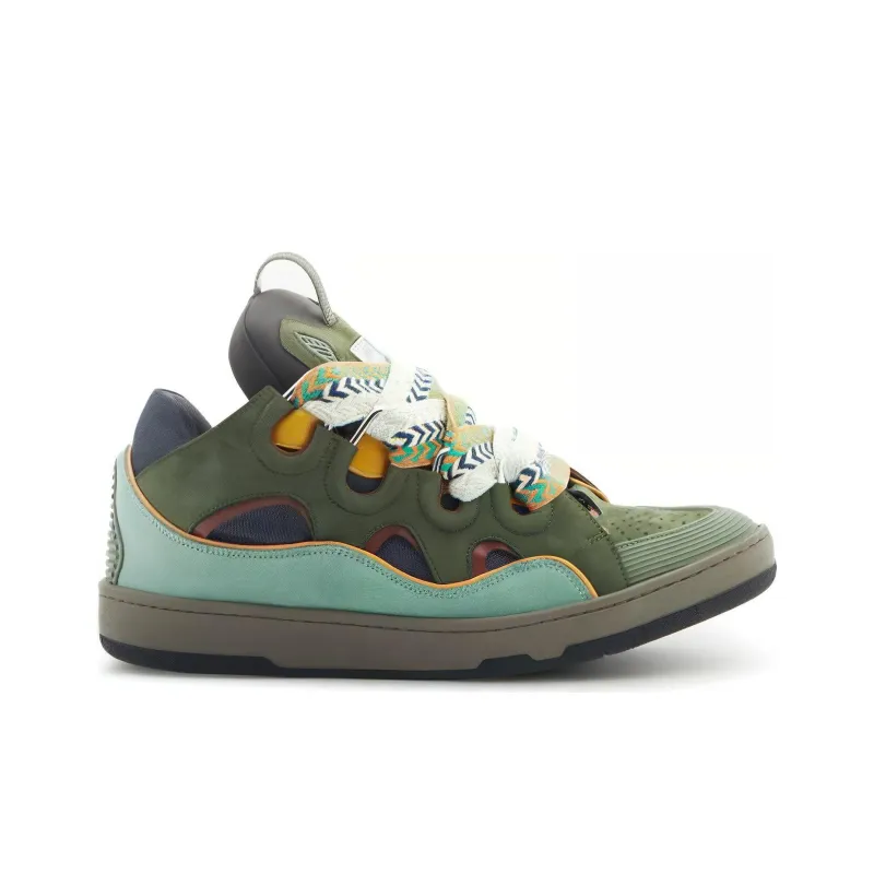 Lanvin Curb Sneakers Green-1