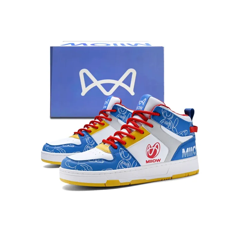 MIIOW Trend Party Series Anti-Slip And Wear-Resistant Height Increasing Coverage High-Top Skateboard Shoes Unisex-14
