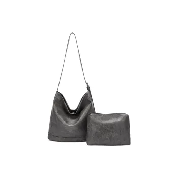 CORALDAISY Synthetic Leather Tote Bag, Shoulder Bag Women's Black