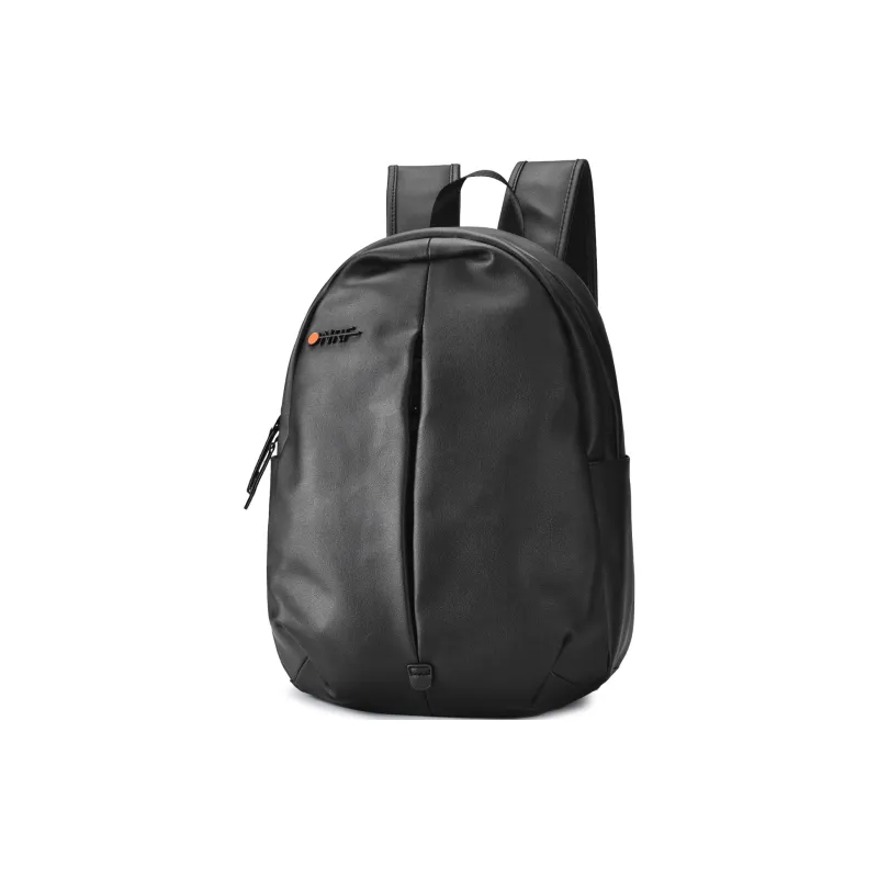 ONRF PVC Backpack Computer Backpack Regular Unisex Black-5