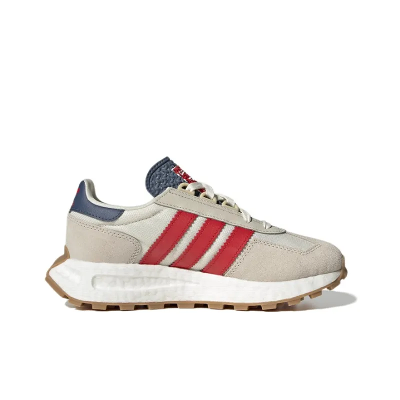 Adidas Originals J Abrasion Resistant Low Top Sports Casual Shoes Gray Red Teenagers-1