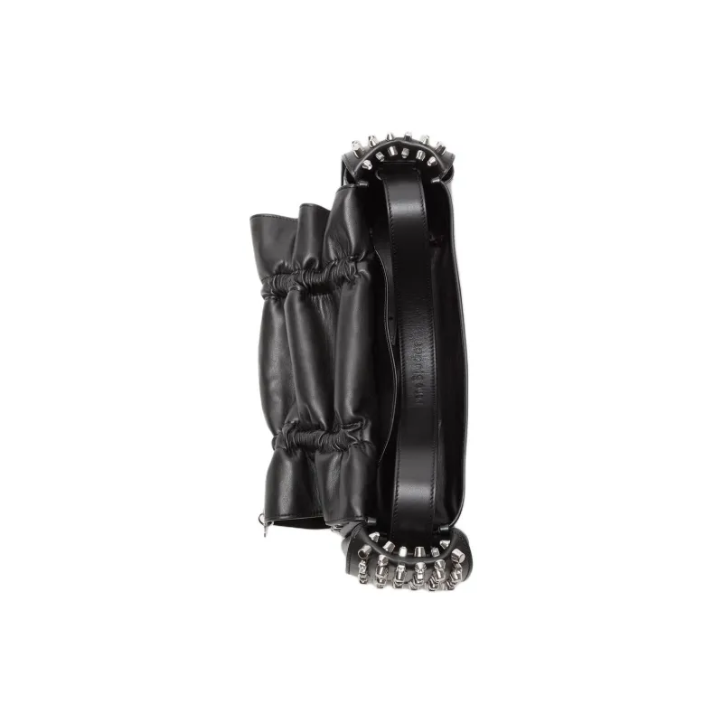 Acne Studios Calfskin One Shoulder Handbag Women's Black-2