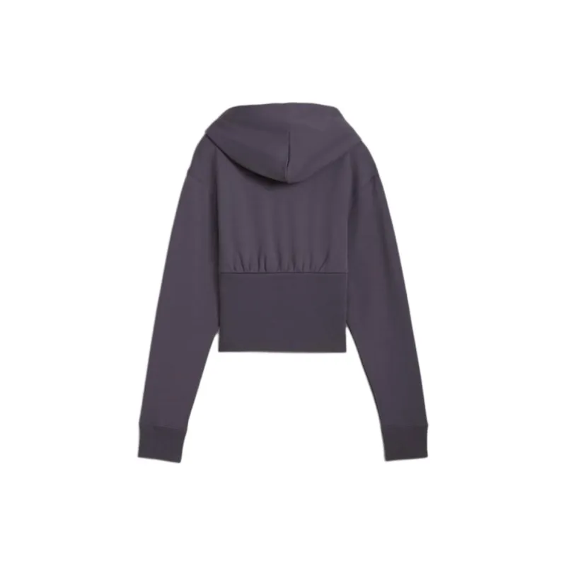 PUMA CROPPEDhoodie Sweatshirt Women's Galaxy Gray-1