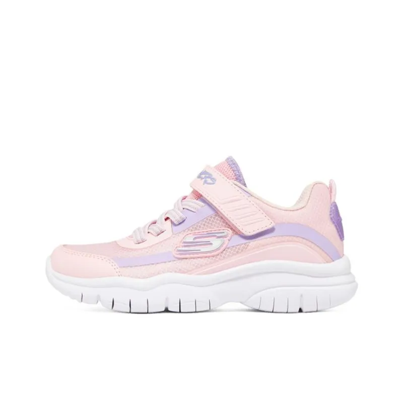 Skechers Flex Blast Slip Resistant Cushioning Wear Resistant Low Top Kids Lifestyle Shoes Pink Purple Teenagers-0