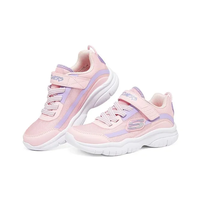 Skechers Flex Blast Slip Resistant Cushioning Wear Resistant Low Top Kids Lifestyle Shoes Pink Purple Teenagers-2
