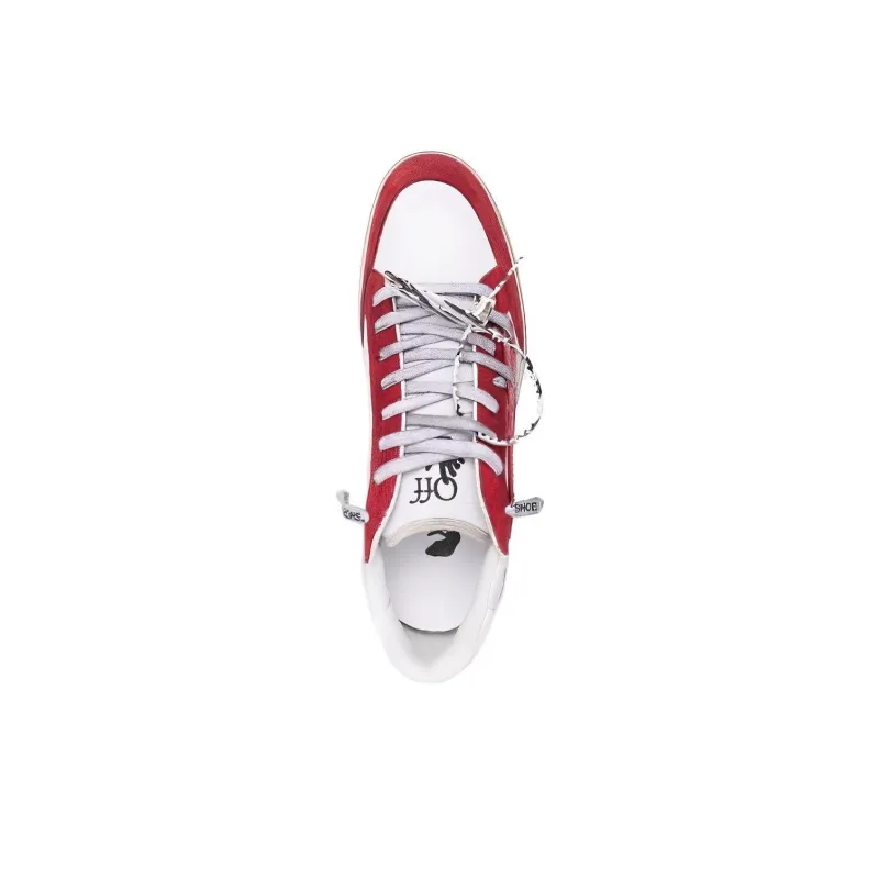 OFF WHITE Vulcanized 5.0 Low Top White Red-4