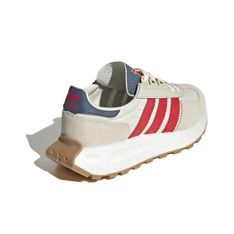 Adidas Originals J Abrasion Resistant Low Top Sports Casual Shoes Gray Red Teenagers-3