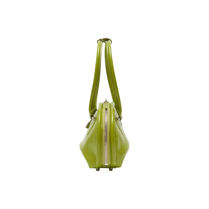 Acne Studios Calfskin Handbag Shoulder Bag Women's Lime Green-2