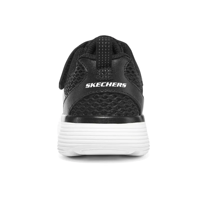 Skechers Abrasion Resistant Low Top Kids Lifestyle Shoes White Black Teenagers-4
