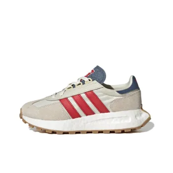 Adidas Originals RETROPY Series J Low Top Sports Casual Shoes Gray Red Teenagers