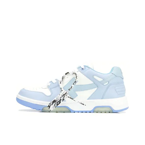 OFF-WHITE Out Of Office Skateboard Shoes Men Low-Top White/Blue