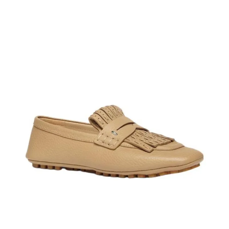 FENDI Selleria Loafers Women's Beige-2
