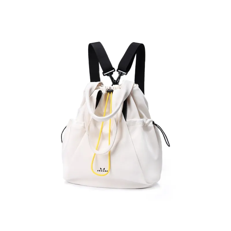 NOXXON Nylon Fabric Backpack Shoulder Bag Backpack Regular Women's Ecru/Nude Pink/Army Green-2