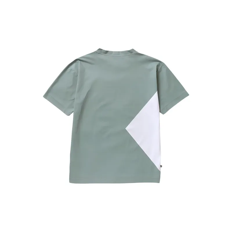 Converse Tee BIG CHEVRON LOGO T-Shirt Men's Green Gray-1