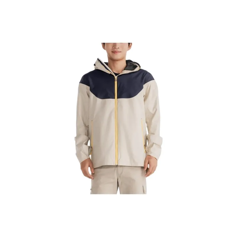 DECATHLON Windbreaker Jackets Men Light White Lime Gray/Blue Black-1