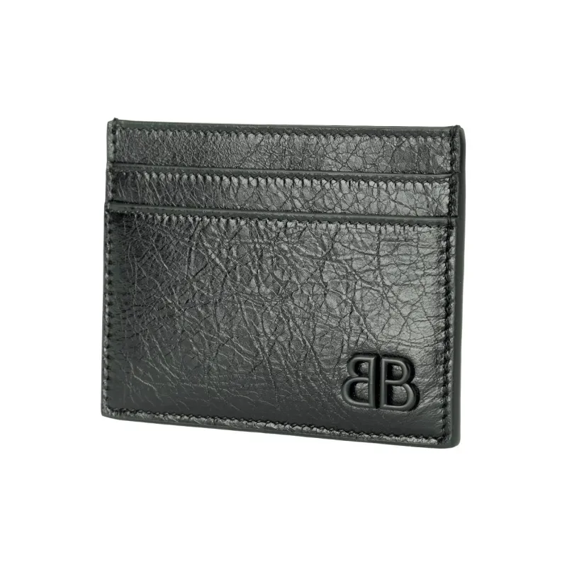 Balenciaga Mens Monaco Card Holder Black-2