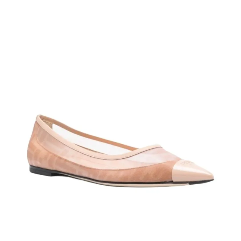FENDI Colibrì Pointed Toe Ballerina Shoes Women's-2