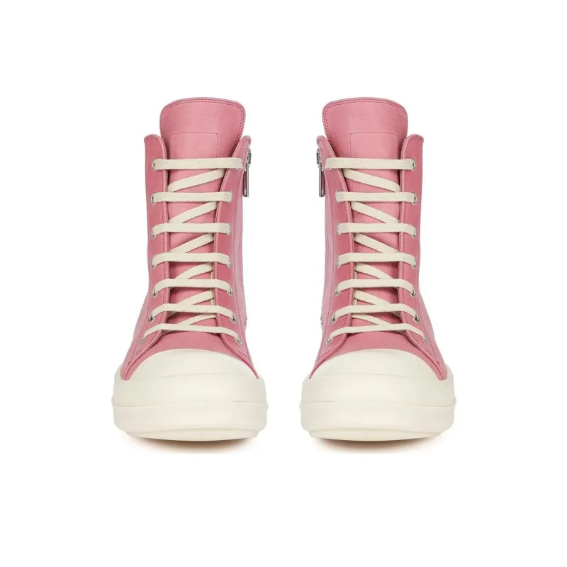 RICK OWENS/RO High Top Skateboard Shoes Women's Fuchsia-2