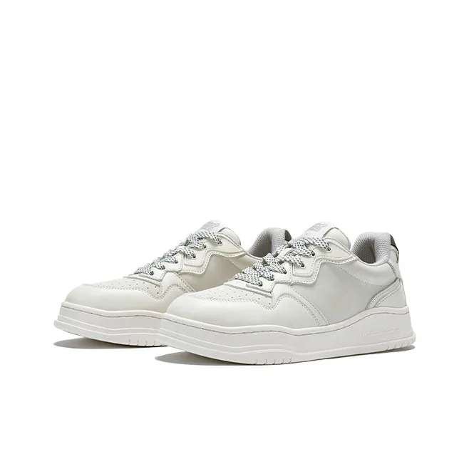 WANDER AROUND Anti Slip Wear Resistant Low Top Skateboard Shoes Women's White-2