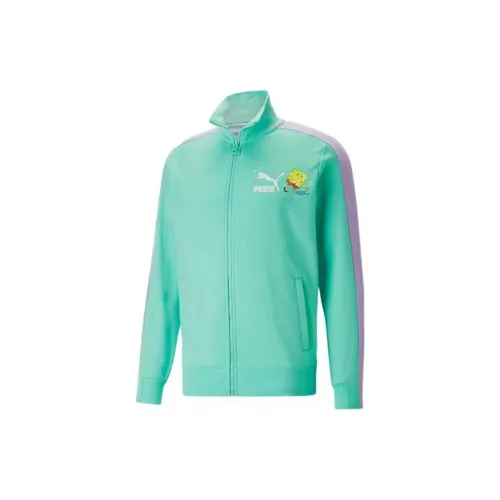 Spongebob Squarepants X PUMA T7 Jackets Unisex Mint Green