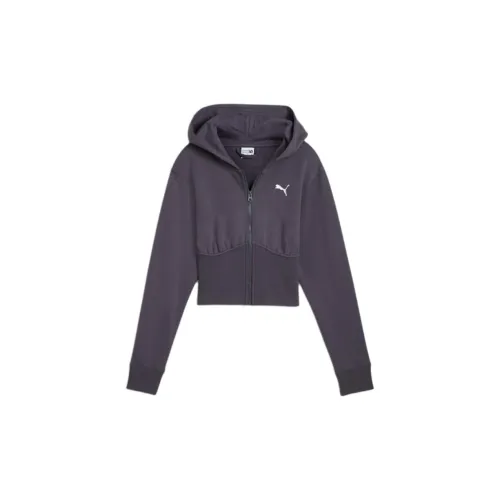 PUMA CROPPED Sweatshirts Women's Galaxy Gray