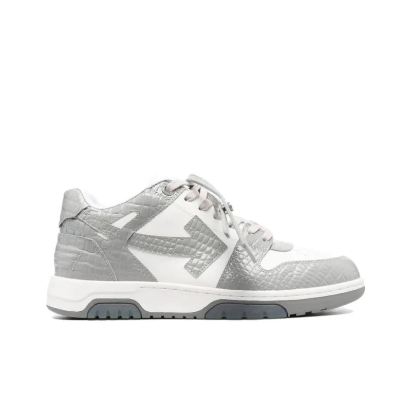 OFF WHITE Out Of Office Croco Print Sneaker 'Grey White'-1