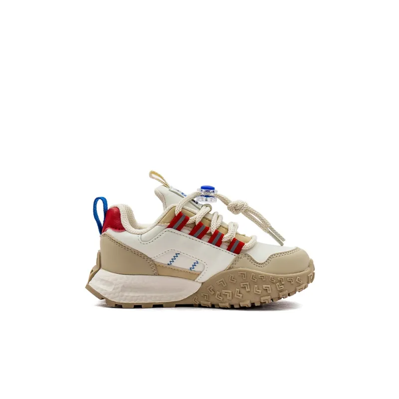 KAPPA KIDS Anti Slip And Wear Resistant Lightweight Kids Lifestyle Shoes Beige Royal Blue Kids'-1